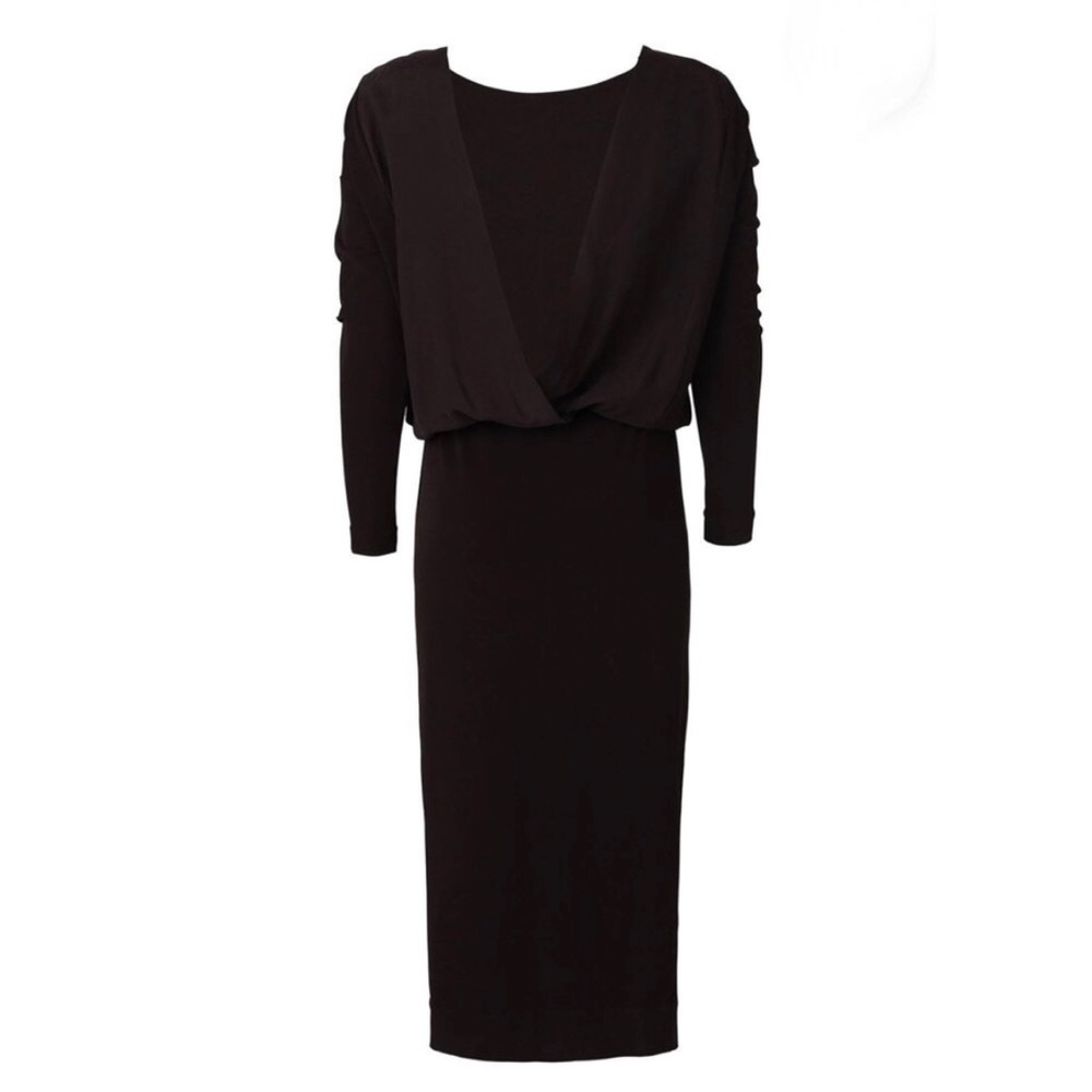 MALENE BIRGER Open Back Black Silliana Dress LBD Little Black Dress Sz M - Picture 7 of 10